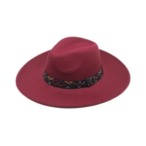 Fedora Hat burgundy red