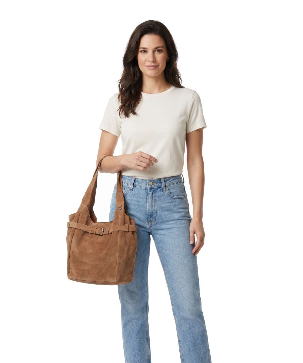 Anokhi Hobo tas cognac - Afbeelding 4