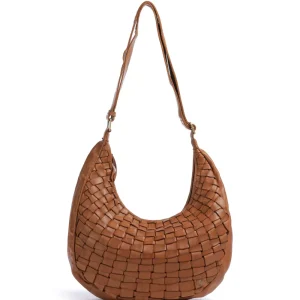 Depeche Warsaw Hobo tas vintage cognac