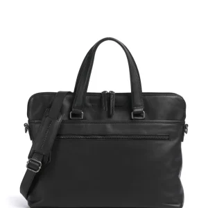 The Chesterfield Brand Wax Pull Up Cow Elvas Laptoptas black