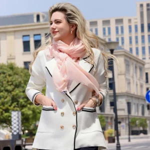 Basic sjaal roze