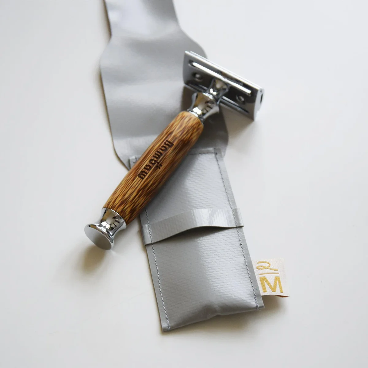 Vegan safety razor pouch grijs - Afbeelding 5