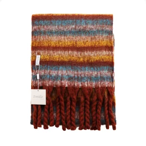 Wintersjaal roestbruin