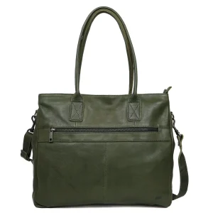 Hand-/schoudertas met laptopvak 'Maeve' groen