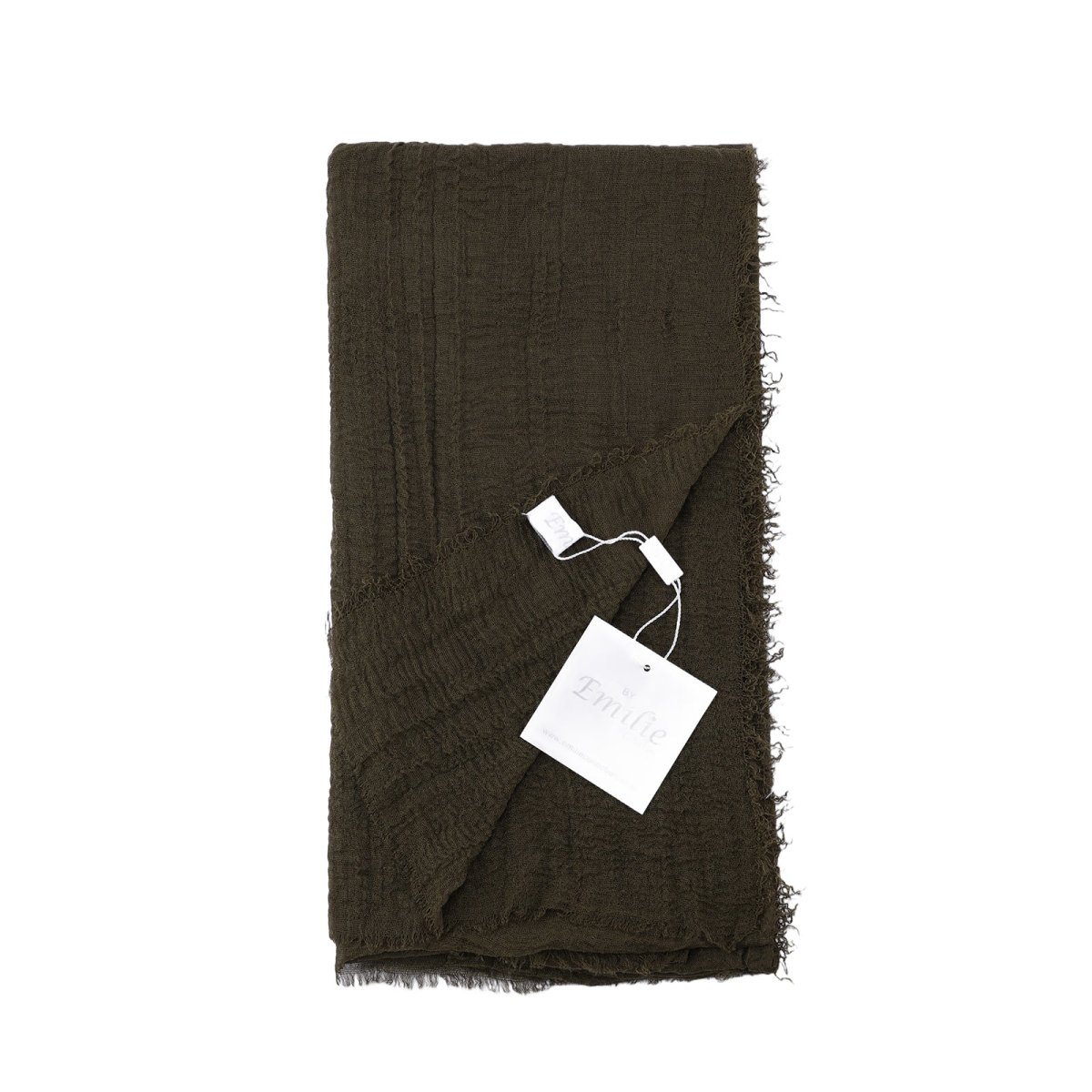 The crinkle scarf olive green - Afbeelding 2