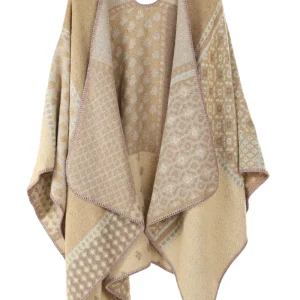 Poncho met print