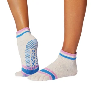 Paradise Navy Stripe | Grip teensokken | ToeSox