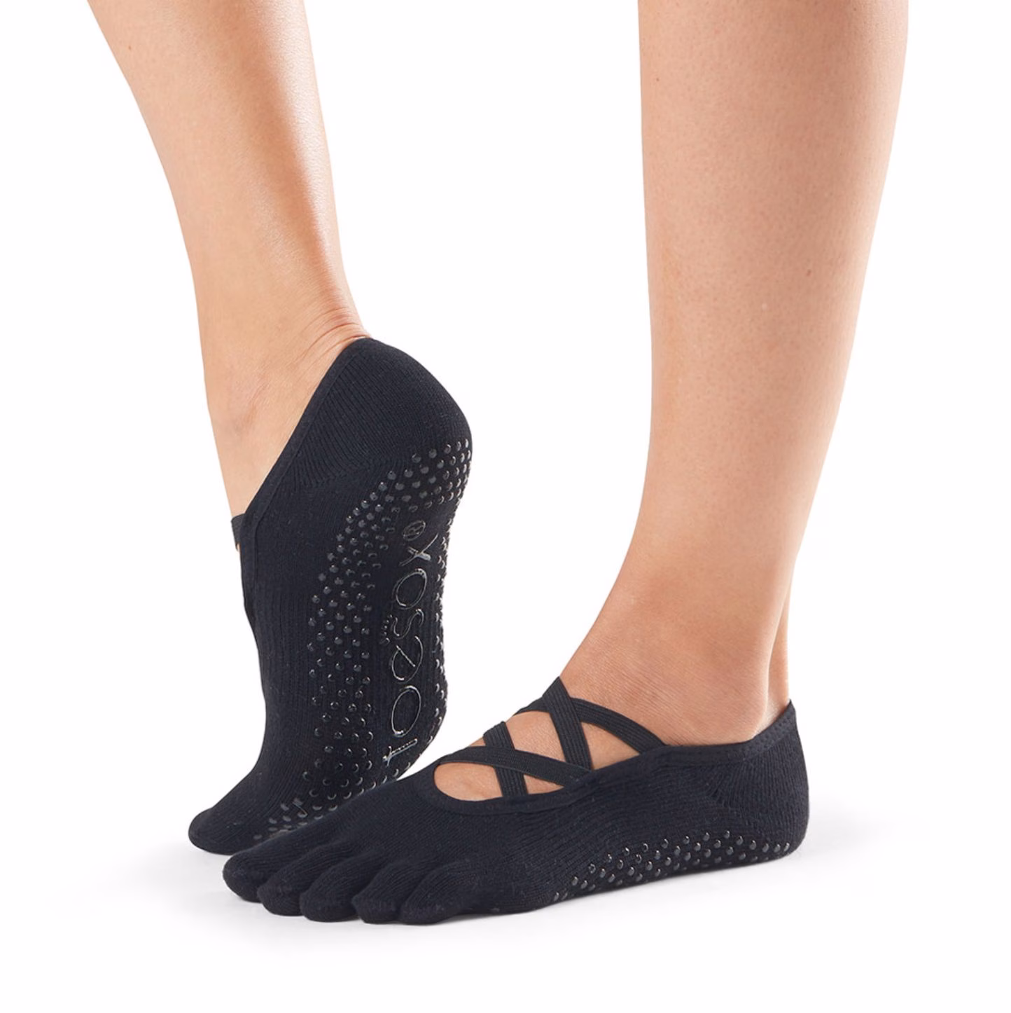 Elle Ballerina | Yoga Sokken met tenen | Zwart | ToeSox - Afbeelding 2