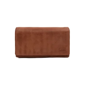 Overslag portemonnee 'Brigitte' cognac - CP 6700